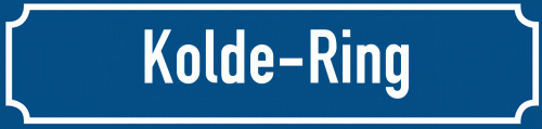 Straßenschild Kolde-Ring zum kostenlosen Download