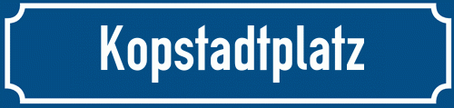 Straßenschild Kopstadtplatz