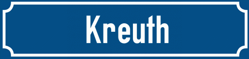 Straßenschild Kreuth