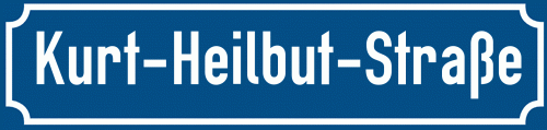 Straßenschild Kurt-Heilbut-Straße zum kostenlosen Download
