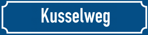 Straßenschild Kusselweg