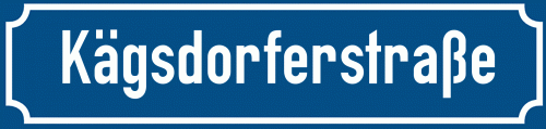 Straßenschild Kägsdorferstraße zum kostenlosen Download