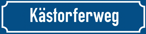 Straßenschild Kästorferweg