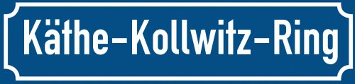 Straßenschild Käthe-Kollwitz-Ring