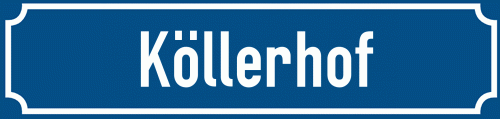 Straßenschild Köllerhof