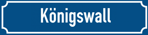 Straßenschild Königswall