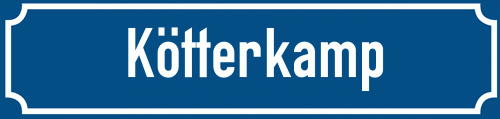 Straßenschild Kötterkamp