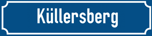 Straßenschild Küllersberg