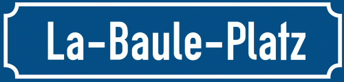 Straßenschild La-Baule-Platz