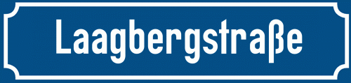 Straßenschild Laagbergstraße