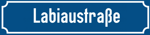 Straßenschild Labiaustraße