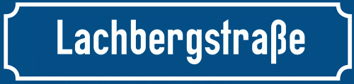 Straßenschild Lachbergstraße