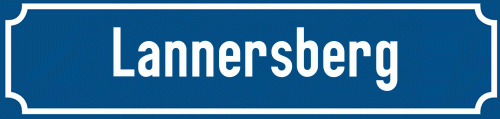 Straßenschild Lannersberg