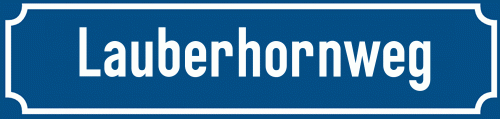 Straßenschild Lauberhornweg