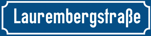 Straßenschild Laurembergstraße