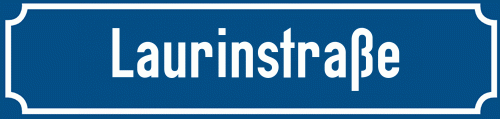 Straßenschild Laurinstraße