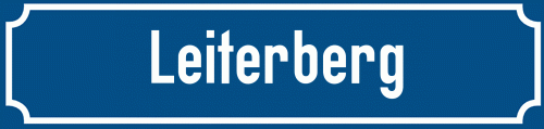 Straßenschild Leiterberg