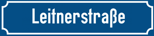 Straßenschild Leitnerstraße