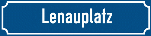 Straßenschild Lenauplatz