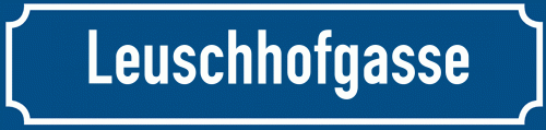 Straßenschild Leuschhofgasse