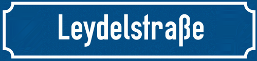 Straßenschild Leydelstraße