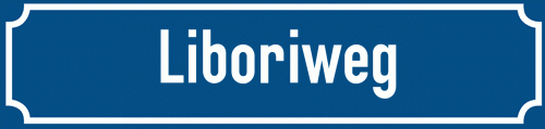 Straßenschild Liboriweg