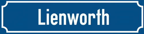 Straßenschild Lienworth zum kostenlosen Download