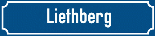 Straßenschild Liethberg