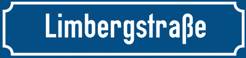 Straßenschild Limbergstraße