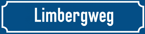 Straßenschild Limbergweg