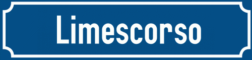 Straßenschild Limescorso