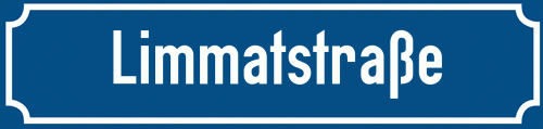 Straßenschild Limmatstraße
