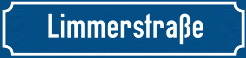 Straßenschild Limmerstraße