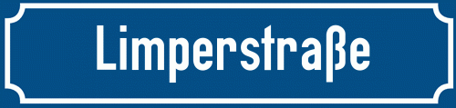 Straßenschild Limperstraße