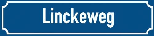 Straßenschild Linckeweg