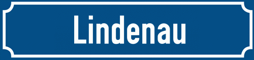 Straßenschild Lindenau