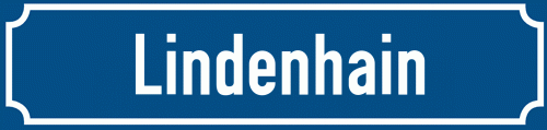 Straßenschild Lindenhain