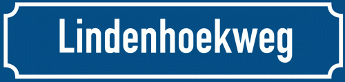 Straßenschild Lindenhoekweg