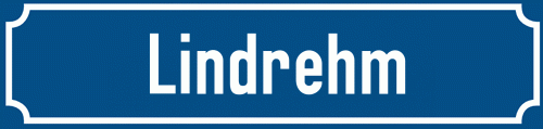 Straßenschild Lindrehm
