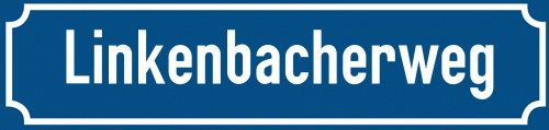 Straßenschild Linkenbacherweg