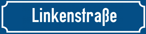 Straßenschild Linkenstraße