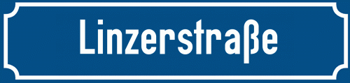 Straßenschild Linzerstraße zum kostenlosen Download