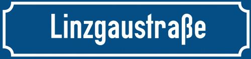 Straßenschild Linzgaustraße