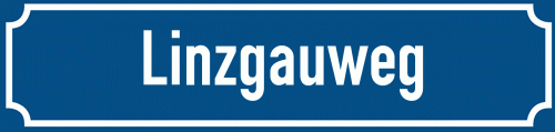 Straßenschild Linzgauweg