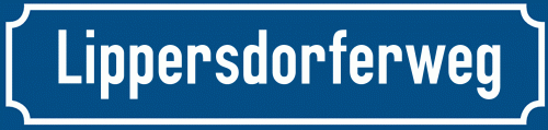 Straßenschild Lippersdorferweg