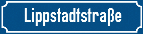 Straßenschild Lippstadtstraße