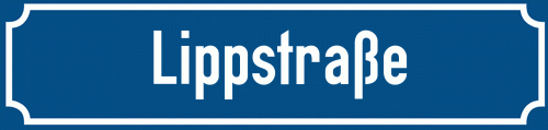 Straßenschild Lippstraße
