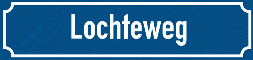 Straßenschild Lochteweg