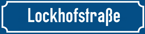 Straßenschild Lockhofstraße