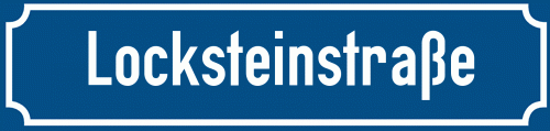Straßenschild Locksteinstraße